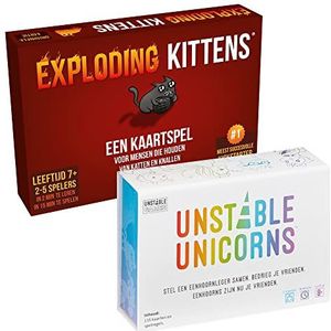 Exploding Kittens - TeeTurtle - Exploding Kittens + Unstable Unicorns Bundel - Partyspellen - Nederlandstalig