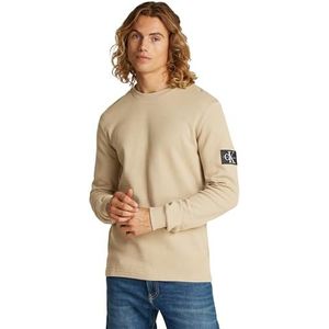 Calvin Klein L/S gebreide tops voor heren, Bruin, XXS