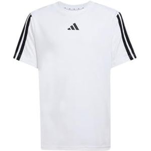 adidas - Train Essentials 3 Stripes - T-shirt - Wit - Korte Mouwen