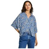Pepe Jeans - PL304876 - Overhemd - Blauw - Relaxed Fit - 3/4 Mouw - Paisleyprint