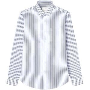 SPRINGFIELD Overhemd popelin streep voor heren, Maritiem Blauw, L