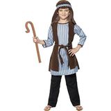 Smiffys Kostuum ""Schäder"", blauw en bruin, met hoofdbord en EVA-staaf, medium, 7-9 jaar