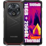 DOOGEE Fire 6 Thermique Téléphones Portables Débloqués 4G Robustes, 16 Go + 256 Go, 10400 mAh/18W Smartphone, 50 MP + 8 MP, 6,56 Pouces, NFC/Face ID, Téléphone Indestructible Noir