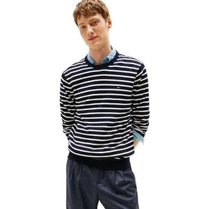 Tommy Hilfiger - Heren Essential SSNL - Pullover Trui - Blauw - Ronde Hals