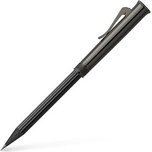 Graf von Faber-Castell 118531 Perfect potlood met verlengstuk, puntenslijper en gum, Black Edition