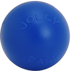 Jolly Pets Push-n-Play hondenspeelgoed, bal, 11,4 cm, blauw (345 BL)