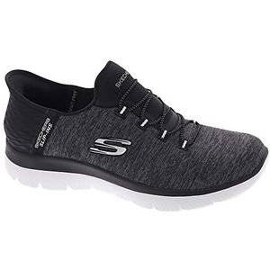 Skechers Summits Sneaker voor dames, Zwart/Wit, 6 US Wide