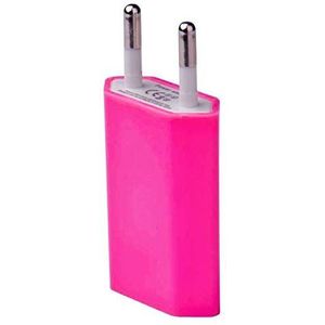 USB-adapter voor Motorola One Action stopcontact 1 poort AC oplader wit (5 V-1 A) Universal (Rosa Bonbon)