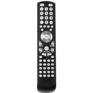 8-in-1 universele afstandsbediening, compatibel met meerdere apparaten, programmeerbaar, ideaal voor het bedienen van tv's, spelers en meer.