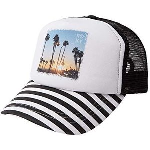 Roxy Truckin Trucker Hat Baseball Cap voor dames, Antraciet Basic Horizontaal Exc, Eén maat