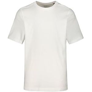 JP 1880 Heren L-8XL tot 8XL, T-shirt, JP1880-motief op de borst, basic shirt, ronde hals, puur katoen, donker olijf, sneeuwwit, 9XL