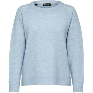 Selected Femme Vrouwelijke trui van alpacawol mix, Cashmere Blue 1, M