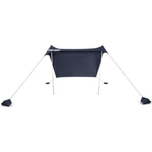 Sport-Brella Sol-Breeze Shelter, schaduwluifel voor luchtige omstandigheden, wandloos ontwerp, snelle installatie/instorting, aanpasbare hoek en dekking, middernachtblauw, Middernacht Blauw, 213.4 cm