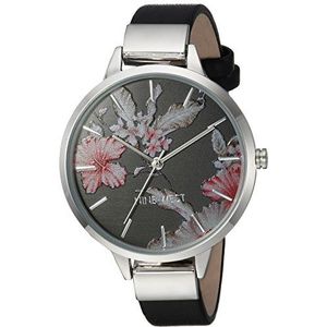 Nine West dameshorloge met bloemenwijzerplaat