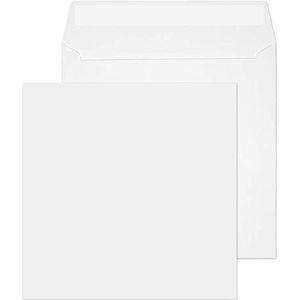 Purely Everyday 0160PS vierkante enveloppen kleefstrip wit 160 x 160 mm 100 g/m2 | 500 stuks