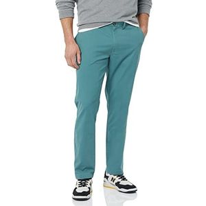 Amazon Essentials Skinny-fit casual stretch chinobroek voor heren, saliegroen, 40 W x 32 l