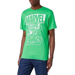 Marvel Hulk Lift T-shirt voor heren, Groen (Iers Groen Grn), M