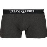 Urban Classics Heren onderbroeken Multi-Pack Men Boxer Shorts Ondergoed, zwart/charcoal, M