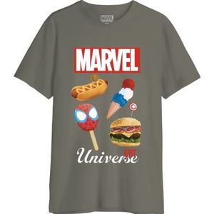 Marvel T-shirt heren, Kaki, XXL