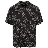 Urban Classics Viscose AOP Resort Shirt, Herenhemd, Blackflower, Blackflower, 5XL EU