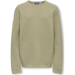 ONLY & SONS Osjpanter Reg Crew Knit Noos, Chinchilla, 110-116