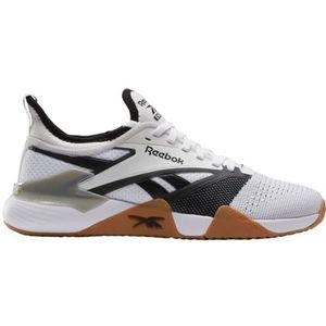 Reebok Nano Court trainingsschoenen voor dames, Wit Zwart Grijs 1, 44 EU