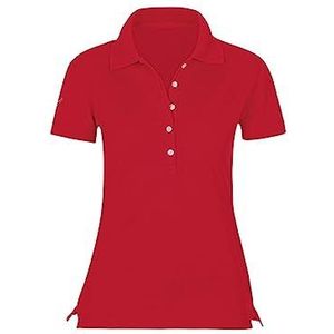 Trigema Poloshirt voor dames met kristalsteentjes, rood (kers 036), M