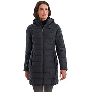 killtec 35618-000 Women's Gewatteerde parka/parka met afritsbare capuchon Skane WMN Quilted PRK, 38,Zwart