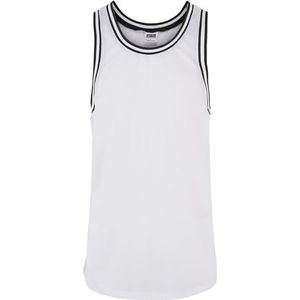 Urban Classics Heren sport tank top mesh tanktop, wit, 5XL