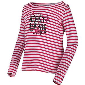 Regatta Carmella' bedrukt gestreept T-shirt met lange mouwen Polos/Vesten voor kinderen