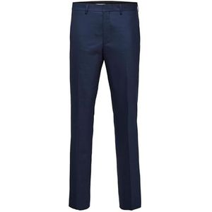 Geselecteerde Homme NOS Slhslim-mylostate Dk Blue TRS B Noos pak broek voor heren