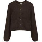 Object - Objsaggia Re Knit - Cardigan - Bruin - Dames
