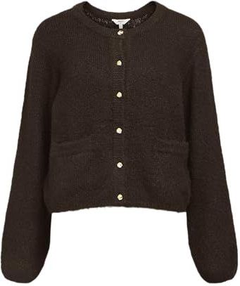Object - Objsaggia Re Knit - Cardigan - Bruin - Dames