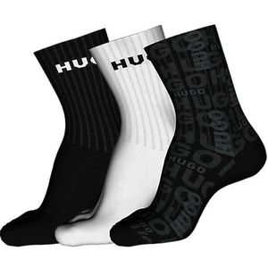 HUGO Herenshorts Sokken, zwart 001, 40-46