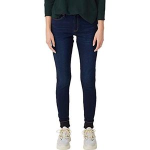 Q/S designed by - s.Oliver Skinny jeans voor dames, blauw (Blue Denim Heavy Stone Washed 58z6), Eén maat (Fabrikant maat:34/34)