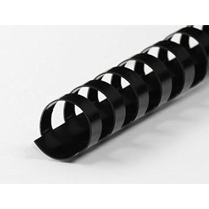 Renz Plastic binderruggen in Europese verdeling, diameter 28 mm, 24 ringen voor DIN A4, zwart