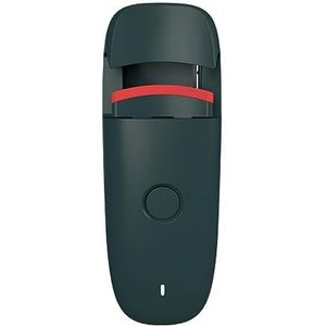 Elektrische wimpertang, oplaadbaar via USB, draagbare elektrische wimpertang, langdurige krullen, met siliconen kussen, constante temperatuur en bescherming tegen verbranding, groen