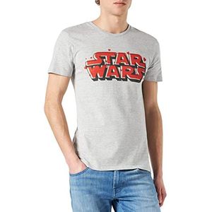 Star Wars UXSWMANTS001 T-shirt, grijs melange, M heren
