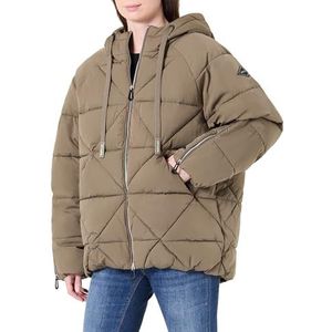 Replay W7805a Gewatteerde jas, 435 legergroen, M Dames