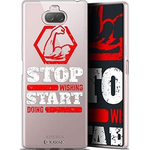 Caseink Hoes voor Sony Xperia 10 Plus (6.5) [Gel Motief HD Collectie Quote Ontwerp Start Doing - Flexibel - Ultra Thin - Gedrukt in Frankrijk]