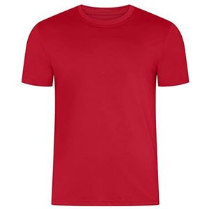 HRM Heren Zwaar Luxe Ronde Hals T-Shirt, Rood, Maat XL I Fair Trade Heren Ronde Hals T-Shirt, 195 g/m² I Duurzaam & Gemaakt van 100% Biologisch Katoen