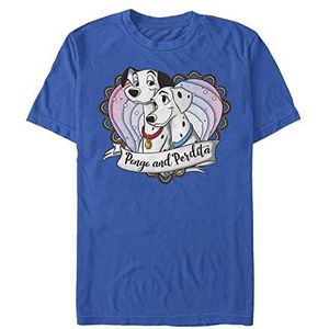 Disney Classics 101 Dalmatians - Pong And Perdita Unisex Crew neck T-Shirt Bright blue XL