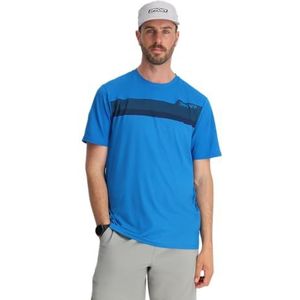 Spyder - ARC SS Crew - Sweater - Cobalt - Polyester Recycled - Antimicrobieel