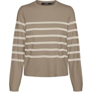 VERO MODA - VMSABA - Pullover - Zilveren Mink/Stripes