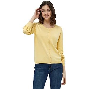 Minus Dames New Laura Cardigan Sweater, Yellow Straw, XS