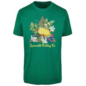 Mister Tee Heren T-shirt Lemonade Tee, Print T-shirt voor Mannen, Graphic T-Shirt, Streetwear, forest green, XXL