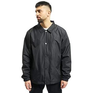 Urban Classics Coach Jacket voor heren, collegejack, verkrijgbaar in vele verschillende kleuren, maten S tot XXL, zwart (black 7), M