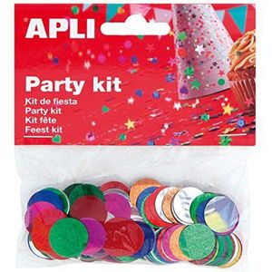 APLI 13817 — Confetticirkels Diverse kleuren 15 mm 14 g