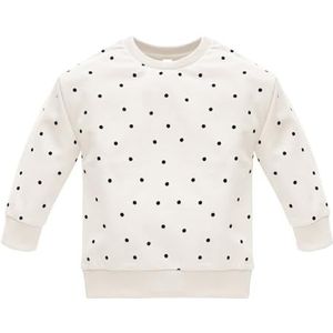 Pinokio Sweatshirt Tres Bien, écru, gestippeld, meisjes 62-122 (116), Pink Tres Bien, 116
