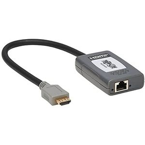 1-poorts HDMI via Cat6-ontvanger, Pigtail - 4K 60 Hz, HDR, 4:4:4, PoC, HDCP 2.2, 70 m